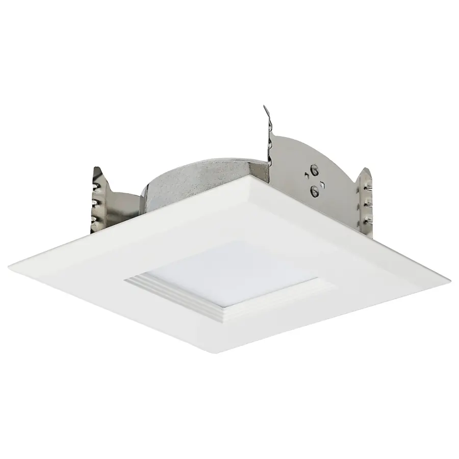6.7 Watt LED Downlight Retrofit - 4 Inches - CCT Selectable - Square - White Finish - 120 Volt - Image 4