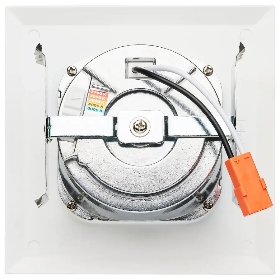 6.7 Watt LED Downlight Retrofit - 4 Inches - CCT Selectable - Square - White Finish - 120 Volt - Image 5