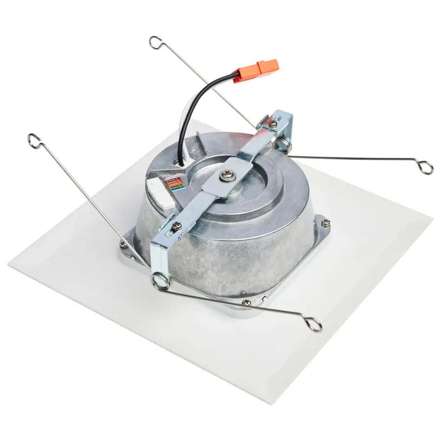 9 Watt LED Downlight Retrofit - 5-6 Inches - CCT Selectable - Square - White Finish - 120 Volt - Image 2
