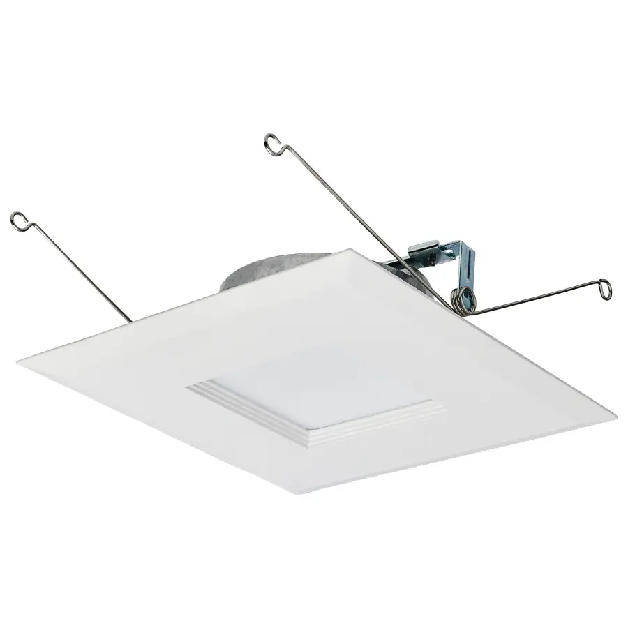 9 Watt LED Downlight Retrofit - 5-6 Inches - CCT Selectable - Square - White Finish - 120 Volt - Image 4