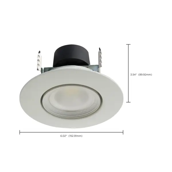 7.5 Watt LED Directional Retrofit Downlight - Gimbaled - 4 in. - Adjustable Color Temperature - 60 deg. Beam Angle - 120 Volt - Image 13