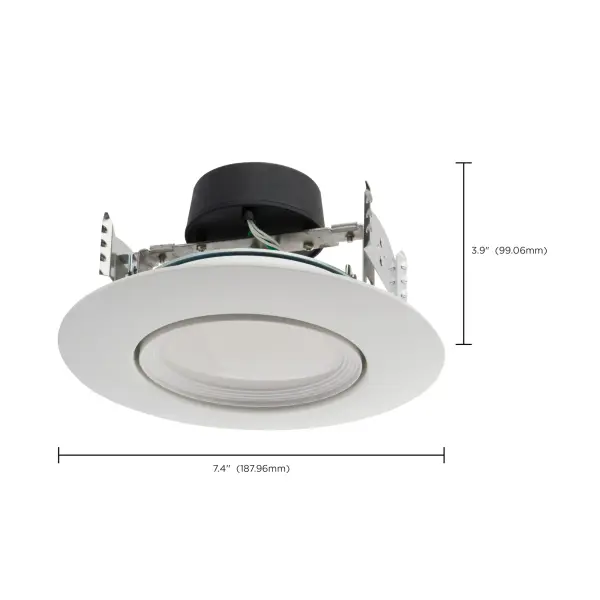 10.5 Watt LED Directional Retrofit Downlight - Gimbaled - 5-6 in. - Adjustable Color Temperature - 90 deg. Beam Angle - 120 Volt - Image 15