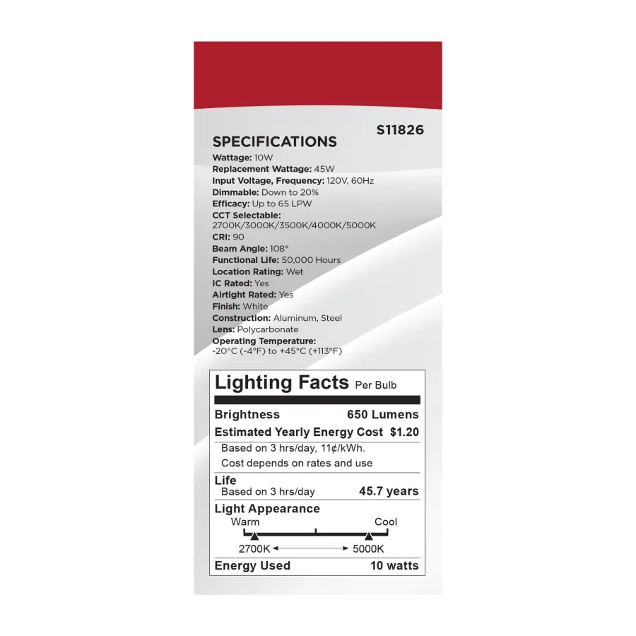 10 Watt - LED Direct Wire Downlight - Edge-lit - 4 inch - CCT Selectable - 120 volt - Dimmable - Round - Remote Driver - Image 12