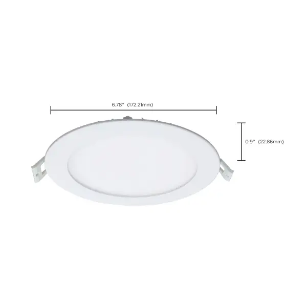 12 Watt - LED Direct Wire Downlight - Edge-lit - 6 inch - CCT Selectable - 120 volt - Dimmable - Round - Remote Driver - Image 15