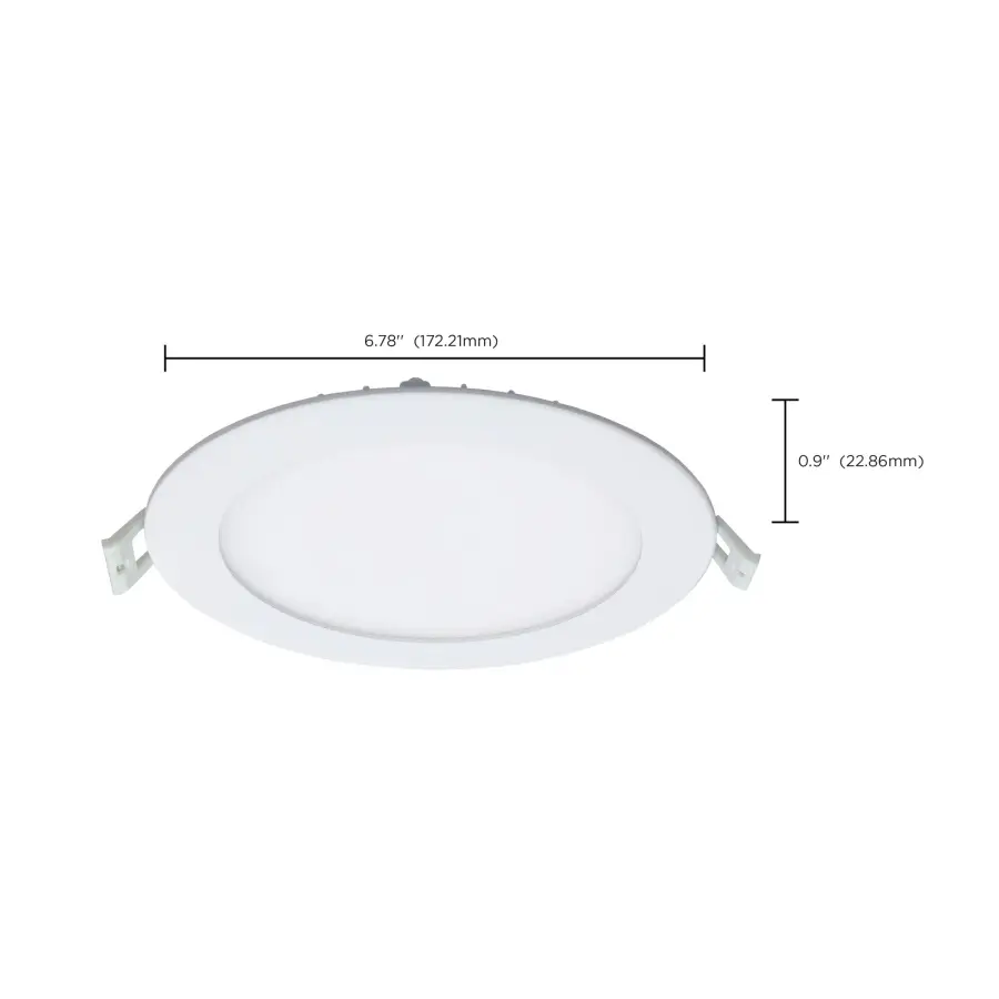 12 Watt - LED Direct Wire Downlight - Edge-lit - 6 inch - CCT Selectable - 120 volt - Dimmable - Round - Remote Driver - Image 15