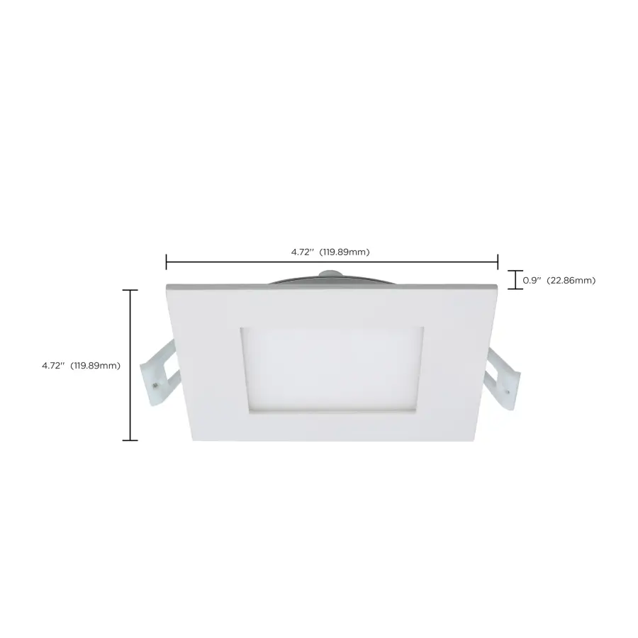 10 Watt - LED Direct Wire Downlight - Edge-lit - 4 inch - CCT Selectable - 120 volt - Dimmable - Square - Remote Driver - Image 15