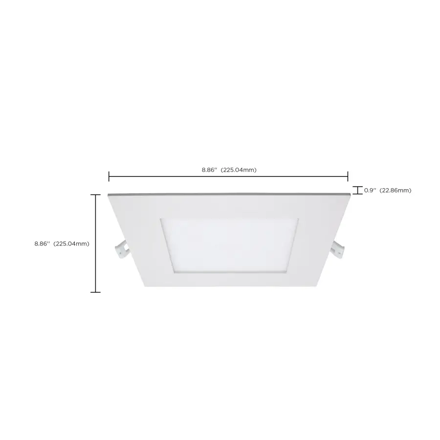 24 Watt - LED Direct Wire Downlight - Edge-lit - 8 inch - CCT Selectable - 120 volt - Dimmable - Square - Remote Driver - Image 15