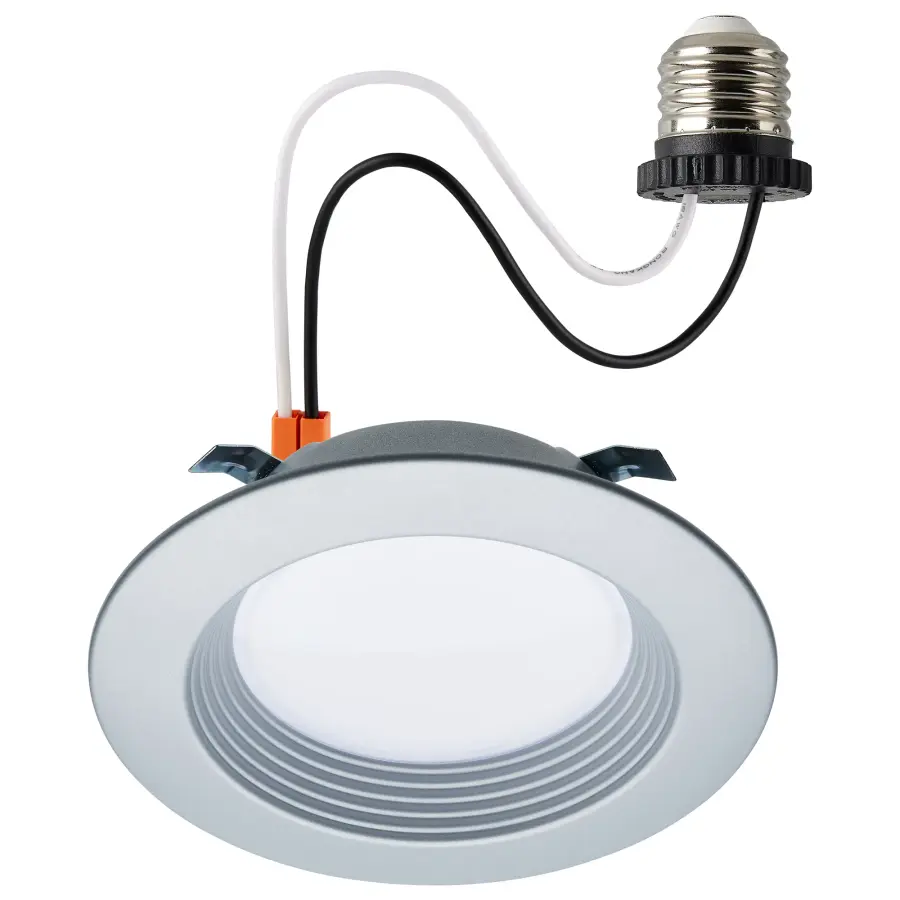 6.7 Watt - LED Downlight Retrofit - 4 Inch - CCT Selectable - 120 Volts - Brushed Nickel Finish - Image 1
