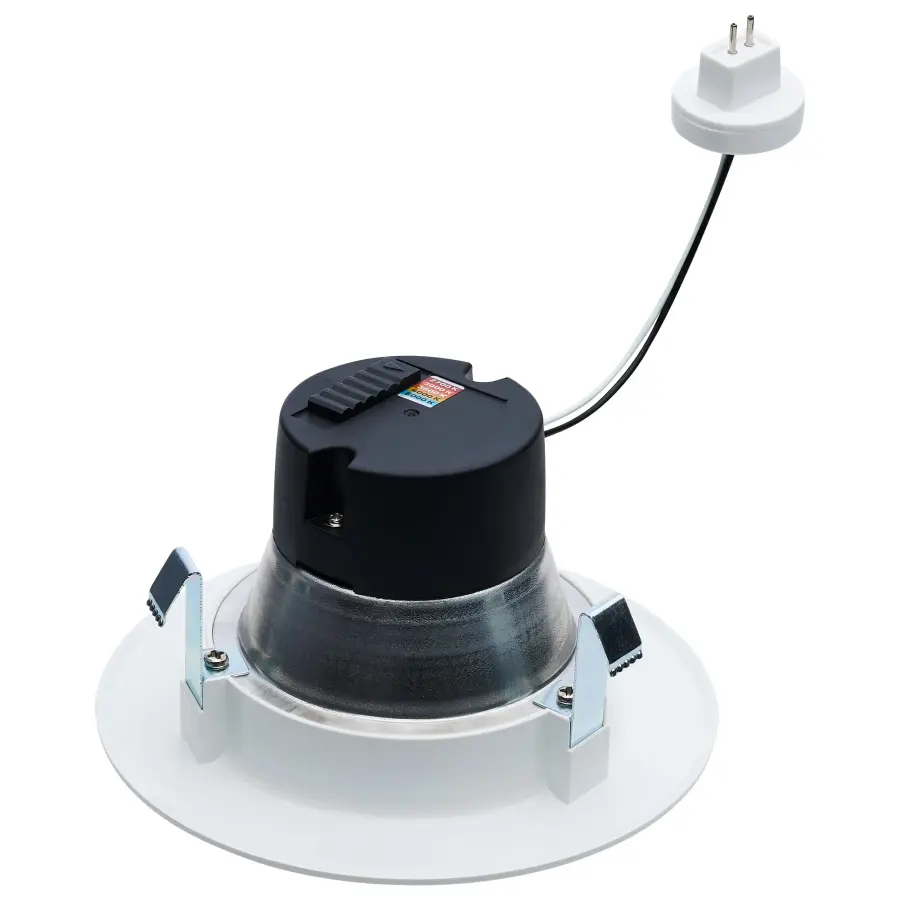 6.5 Watt LED Downlight Retrofit - 4 Inch Baffle - CCT Selectable - 12 Volts - Matte White Finish - Image 2