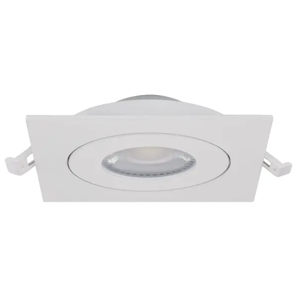 9 Watt - CCT Selectable - LED Direct Wire Downlight - Gimbaled - 4 Inch Square - Remote Driver - White - Image 3