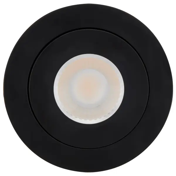 9 Watt - CCT Selectable - LED Direct Wire Downlight - Gimbaled - 4 Inch Round - Remote Driver - Black - Image 8