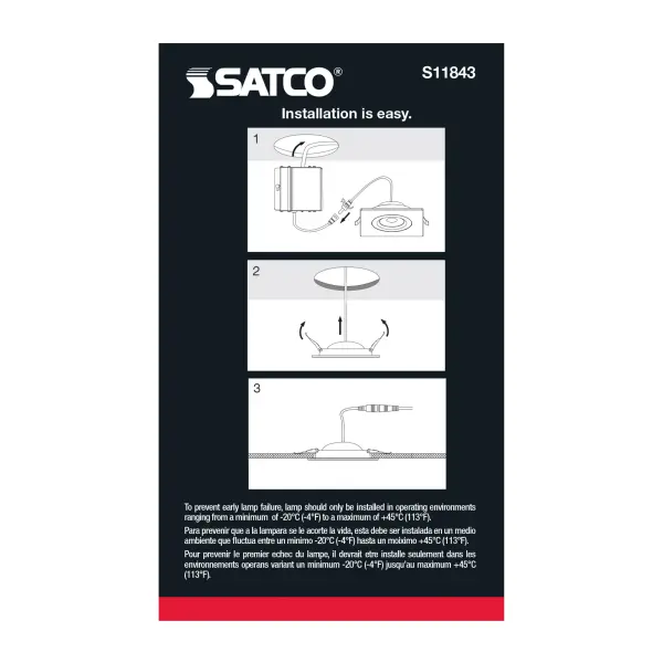 9 Watt - CCT Selectable - LED Direct Wire Downlight - Gimbaled - 4 Inch Square - Remote Driver - Black - Image 13