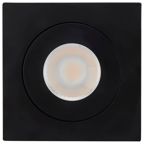 9 Watt - CCT Selectable - LED Direct Wire Downlight - Gimbaled - 4 Inch Square - Remote Driver - Black - Image 8