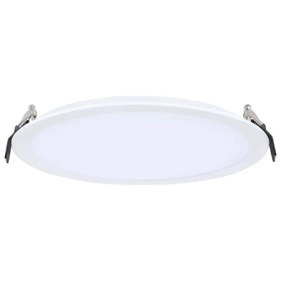 30 Watt - 10 Inch LED Direct Wire Downlight - Remote Driver - CCT Selectable - Dual Dimming - Flat Face - Round - White Finish - Image 4