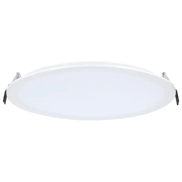 38 Watt - 12 Inch LED Direct Wire Downlight - Remote Driver - CCT Selectable - Dual Dimming - Flat Face - Round - White Finish - Image 4