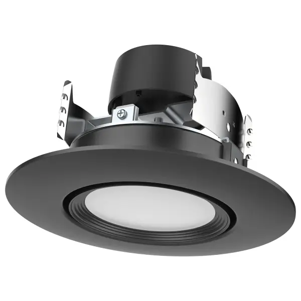 7.5 Watt - LED Retrofit Downlight - Gimbaled - 120 Volt - CCT Selectable - Black Finish - Image 1