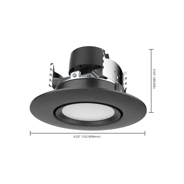 7.5 Watt - LED Retrofit Downlight - Gimbaled - 120 Volt - CCT Selectable - Black Finish - Image 10