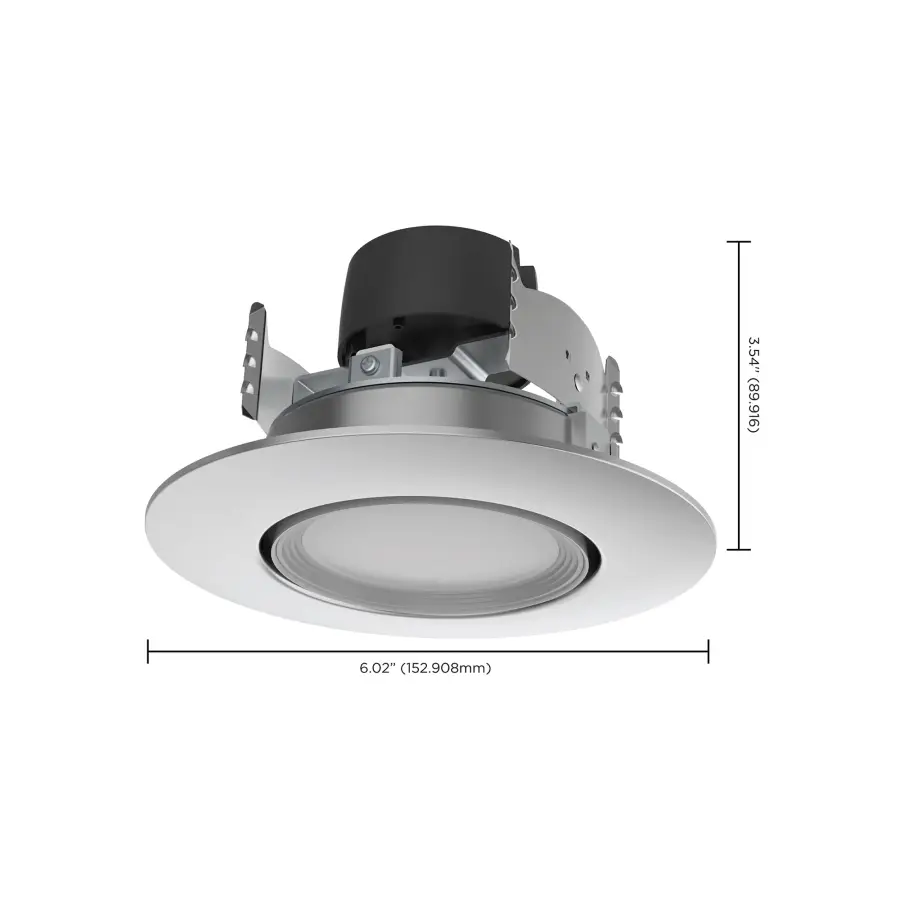 7.5 Watt - LED Retrofit Downlight - Gimbaled - 120 Volt - CCT Selectable - Brushed Nickel Finish - Image 10