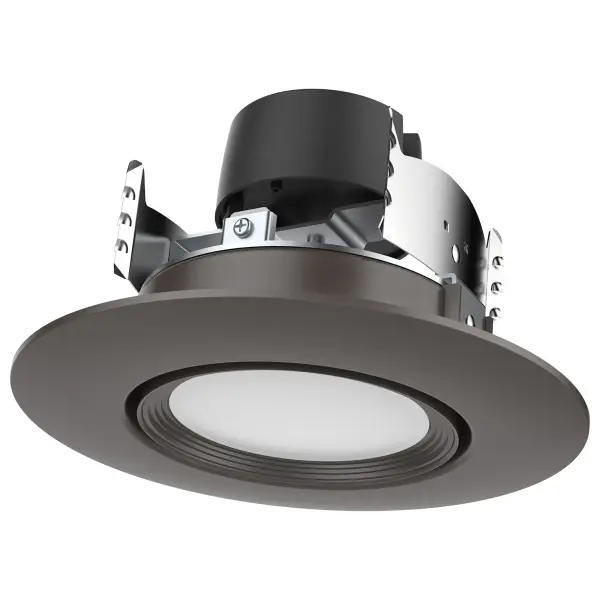 7.5 Watt - LED Retrofit Downlight - Gimbaled - 120 Volt - CCT Selectable - Bronze Finish - Image 1