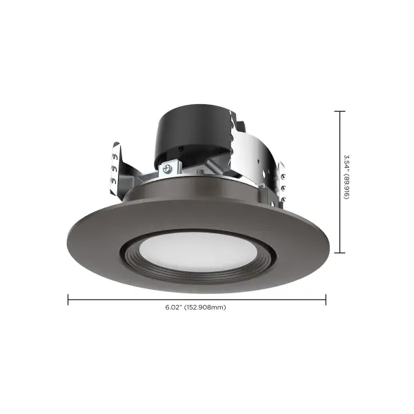 7.5 Watt - LED Retrofit Downlight - Gimbaled - 120 Volt - CCT Selectable - Bronze Finish - Image 10