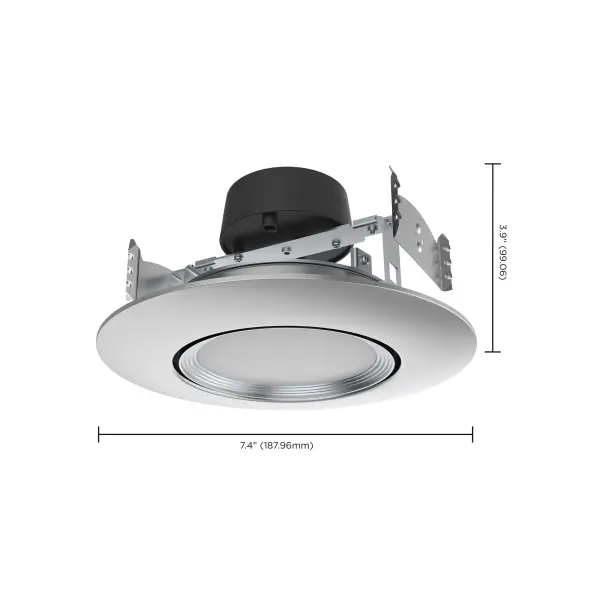 10.5 Watt - LED Retrofit Downlight - Gimbaled - 120 Volt - CCT Selectable - Brushed Nickel Finish - Image 10