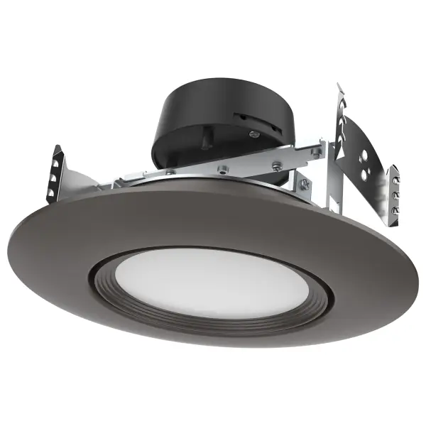10.5 Watt - LED Retrofit Downlight - Gimbaled - 120 Volt - CCT Selectable - Bronze Finish - Image 1