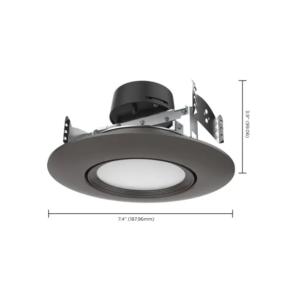 10.5 Watt - LED Retrofit Downlight - Gimbaled - 120 Volt - CCT Selectable - Bronze Finish - Image 10