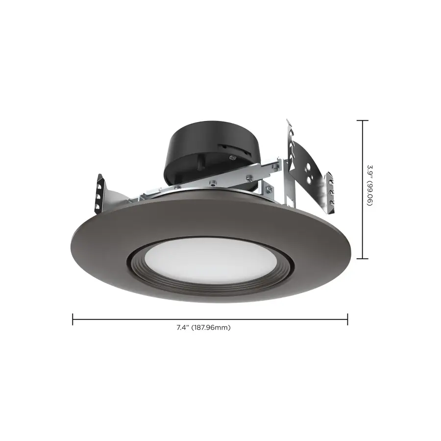 10.5 Watt - LED Retrofit Downlight - Gimbaled - 120 Volt - CCT Selectable - Bronze Finish - Image 10