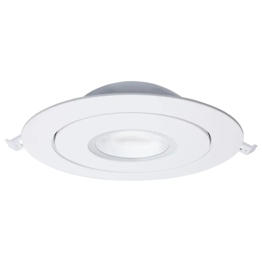 15 Watt - CCT Selectable - LED Direct Wire Downlight - Gimbaled - 6 Inch Round - Remote Driver - White - Image 2
