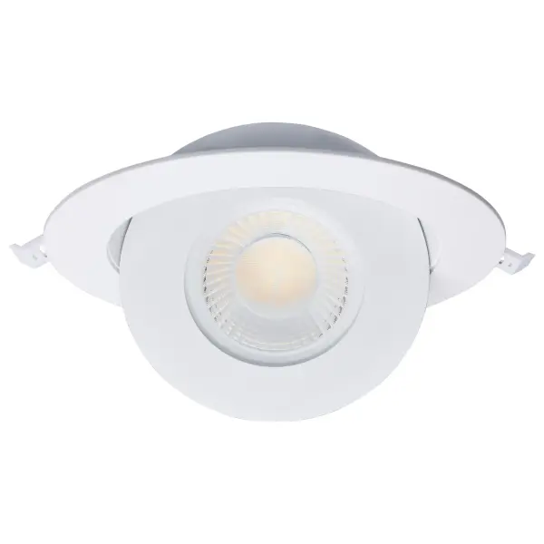 15 Watt - CCT Selectable - LED Direct Wire Downlight - Gimbaled - 6 Inch Round - Remote Driver - White - Image 3