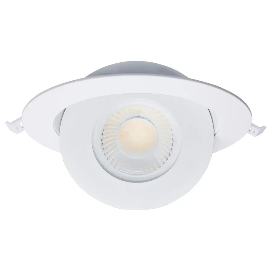 15 Watt - CCT Selectable - LED Direct Wire Downlight - Gimbaled - 6 Inch Round - Remote Driver - White - Image 3