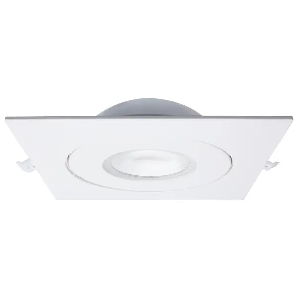 15 Watt - CCT Selectable - LED Direct Wire Downlight - Gimbaled - 6 Inch Square - Remote Driver - White - Image 2