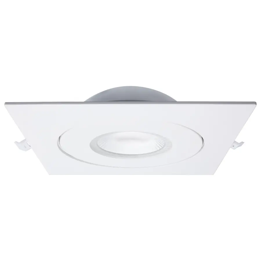 15 Watt - CCT Selectable - LED Direct Wire Downlight - Gimbaled - 6 Inch Square - Remote Driver - White - Image 2