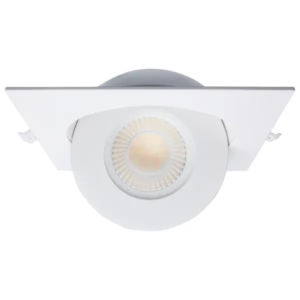 15 Watt - CCT Selectable - LED Direct Wire Downlight - Gimbaled - 6 Inch Square - Remote Driver - White - Image 3