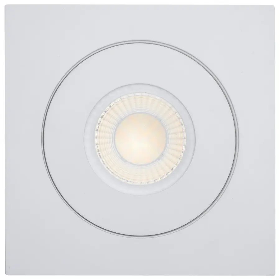 15 Watt - CCT Selectable - LED Direct Wire Downlight - Gimbaled - 6 Inch Square - Remote Driver - White - Image 7