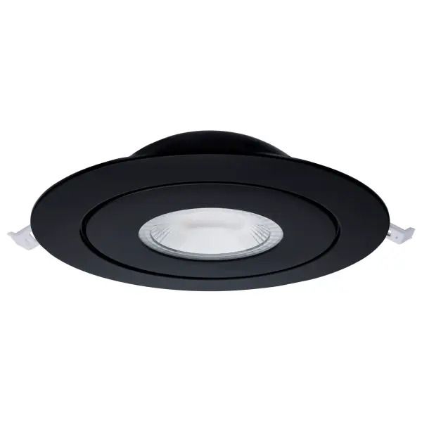 15 Watt - CCT Selectable - LED Direct Wire Downlight - Gimbaled - 6 Inch Round - Remote Driver - Black - Image 2