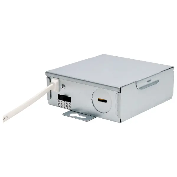 15 Watt - CCT Selectable - LED Direct Wire Downlight - Gimbaled - 6 Inch Round - Remote Driver - Black - Image 5