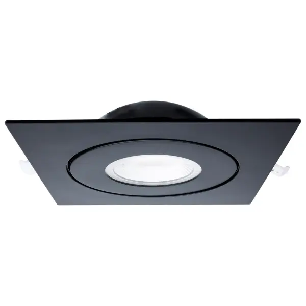 15 Watt - CCT Selectable - LED Direct Wire Downlight - Gimbaled - 6 Inch Square - Remote Driver - Black - Image 2