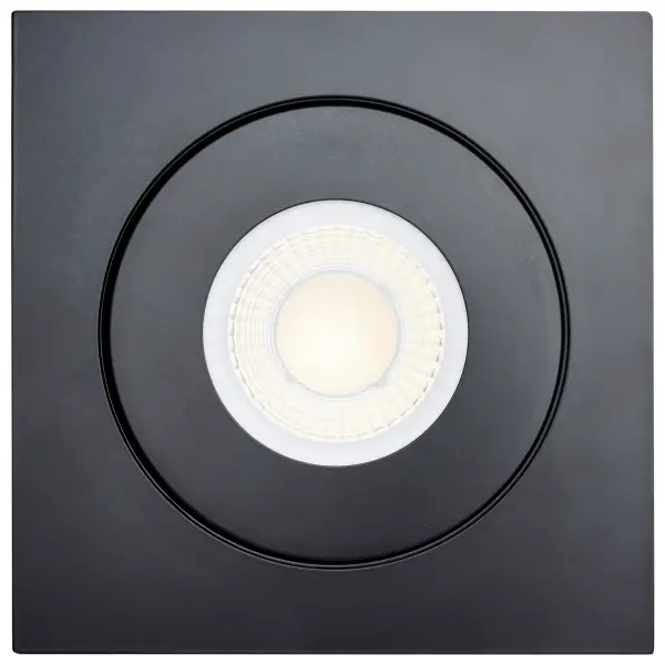 15 Watt - CCT Selectable - LED Direct Wire Downlight - Gimbaled - 6 Inch Square - Remote Driver - Black - Image 7