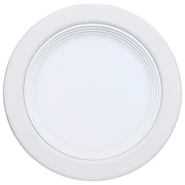 10 Watt LED - Fire Rated 4 Inch Direct Wire Slim Fit Step Baffle Downlight - Round Shape - White Finish - CCT Selectable - 120 Volts - Dimmable - Image 2