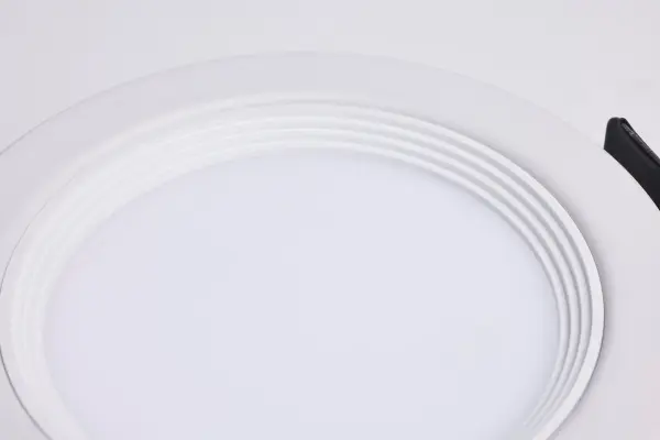 10 Watt LED - Fire Rated 4 Inch Direct Wire Slim Fit Step Baffle Downlight - Round Shape - White Finish - CCT Selectable - 120 Volts - Dimmable - Image 7