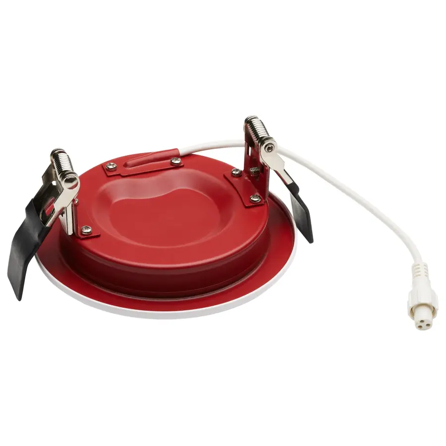 10 Watt LED - Fire Rated 4 Inch - Direct Wire Downlight - Round Shape - White Finish - CCT Selectable - 120-277 Volts - Dimmable - Image 3
