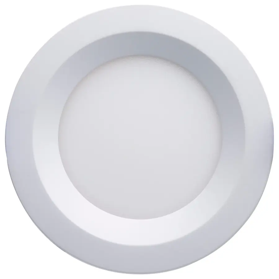10 Watt LED Direct Wire Downlight - Slimfit - Smooth Baffle - 4 Inch - CCT Selectable - Round - Remote Driver - White Finish - Image 2