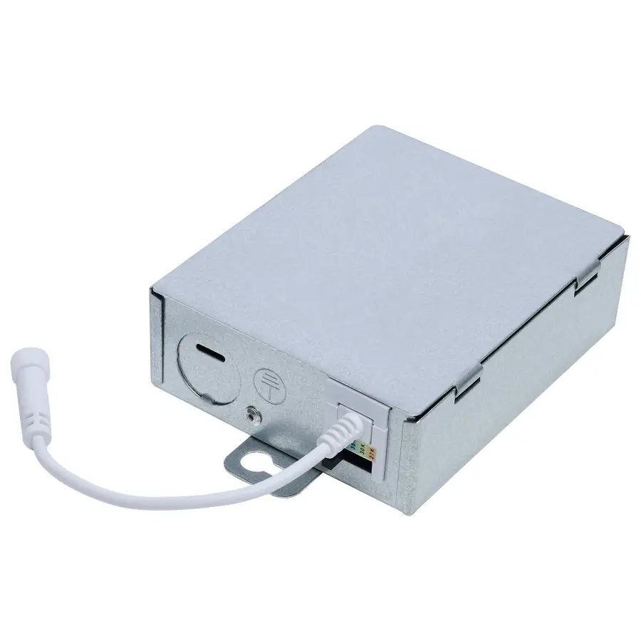 13 Watt LED Direct Wire Downlight - Slimfit - Smooth Baffle - 6 Inch - CCT Selectable - Round - Remote Driver - White Finish - Image 3