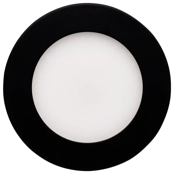 10 Watt - LED Direct Wire Downlight - Edge-lit - 4 inch - CCT Selectable - 120 volt - Dimmable - Round - Remote Driver - Black Finish - Image 2