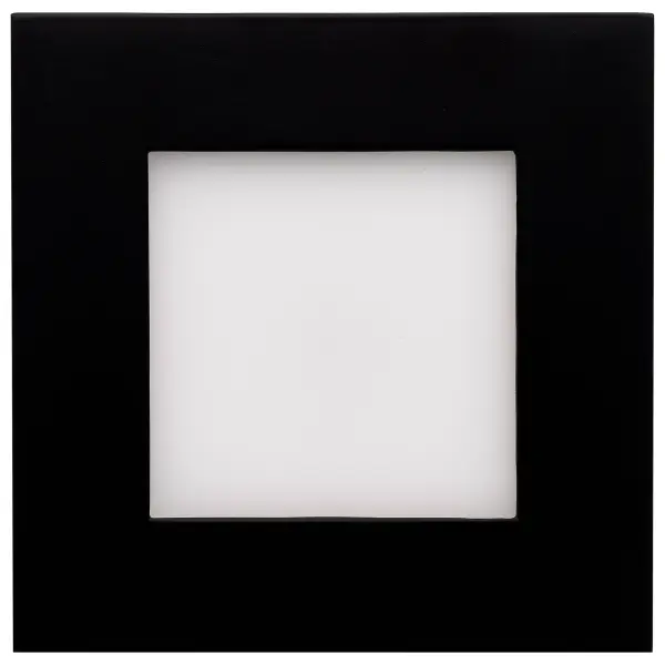 10 Watt - LED Direct Wire Downlight - Edge-lit - 4 inch - CCT Selectable - 120 volt - Dimmable - Square - Remote Driver - Black Finish - Image 2