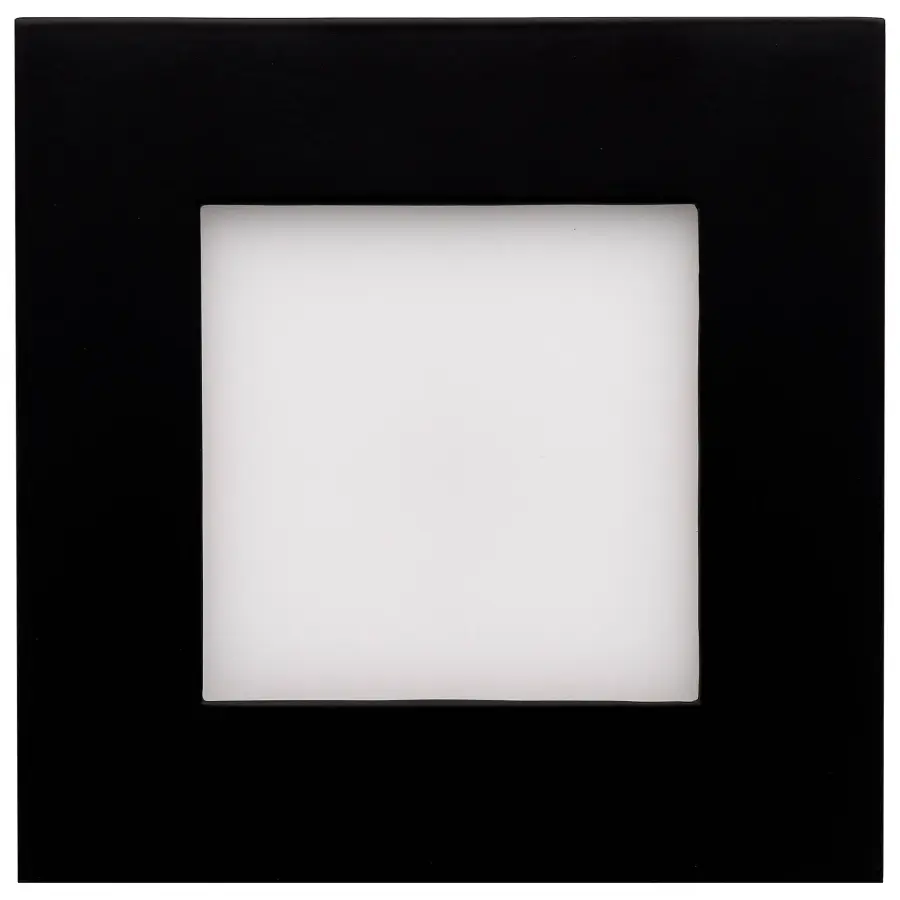 10 Watt - LED Direct Wire Downlight - Edge-lit - 4 inch - CCT Selectable - 120 volt - Dimmable - Square - Remote Driver - Black Finish - Image 2