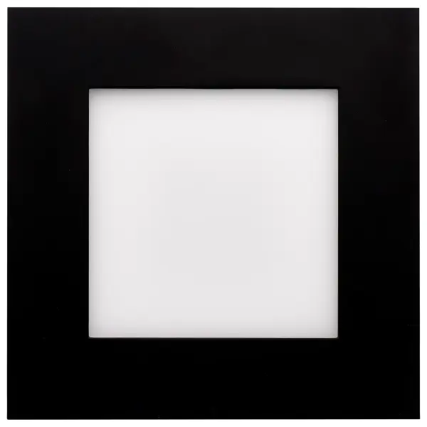 12 Watt - LED Direct Wire Downlight - Edge-lit - 6 inch - CCT Selectable - 120 volt - Dimmable - Square - Remote Driver - Black Finish - Image 2