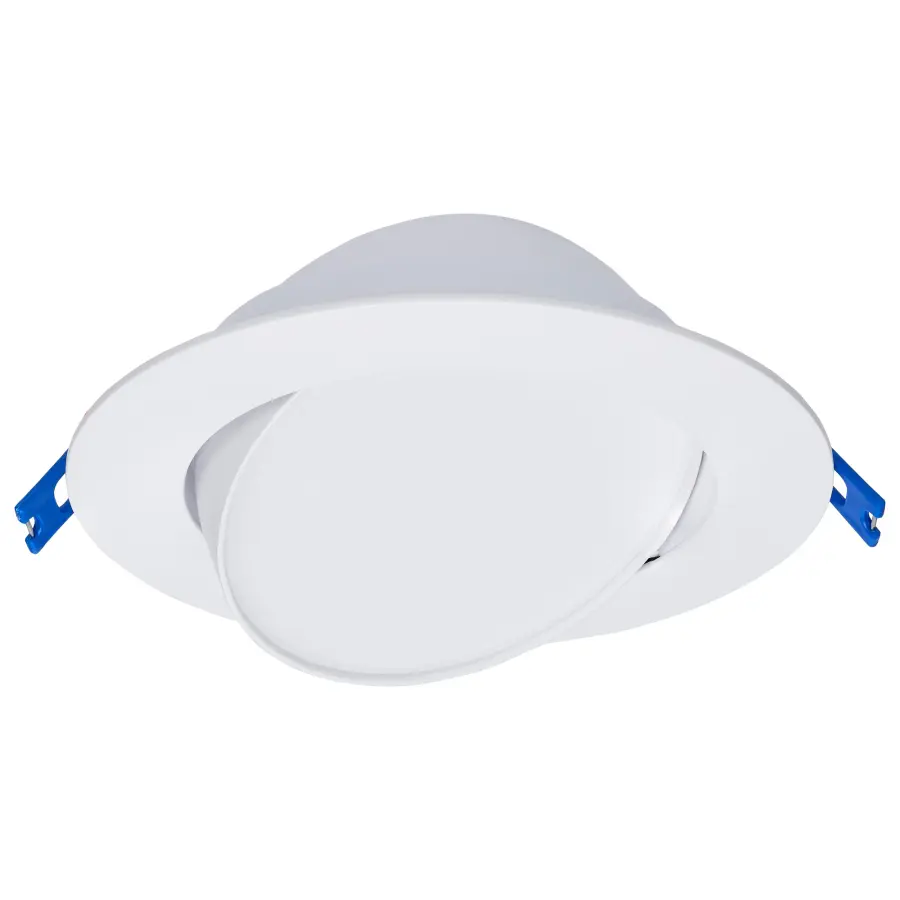 14 Watt - 6" - Directional Low-Profile Downlight - CCT Selectable - 120 Volt - White Finish - Image 5