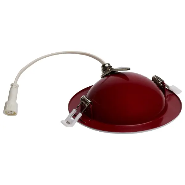 9 Watt LED - Fire Rated - 4 Inch Direct Wire Directional Downlight - Round Shape - White Finish - CCT Selectable - Dimmable - 120 Volts - Image 4